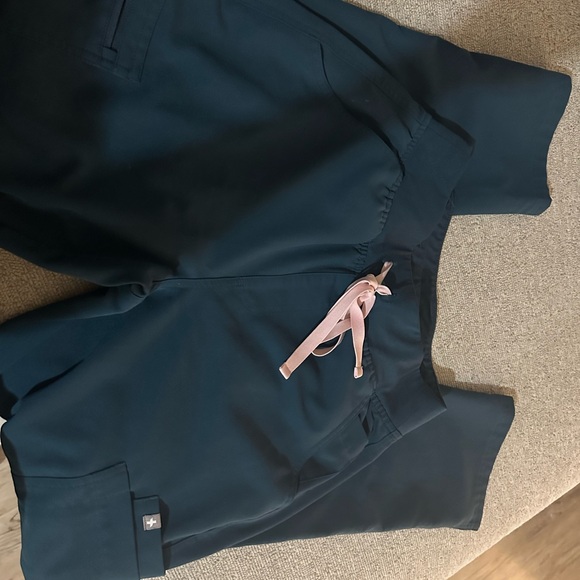 Figs Nola Skinny Scrub Pant small Caribbean Small - Picture 4 of 4